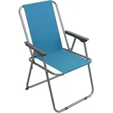 Defibrico - Strandstuhl -sessel Mit Armlehnen Und Hitch -stahlstruktur - Cyan - Cyan