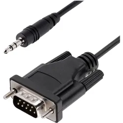 StarTech.com 3ft (1m) DB9 to 3.5mm Serial Cable for Serial Device Configuration,