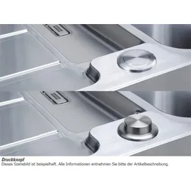 Franke Argos AGX 251 G Edelstahl + Druckknopfventil