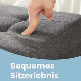 Songmics Sitzbank Grau 76 x 38 x 38 cm