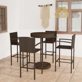 vidaXL Gartenbar-Set 5-tlg. Braun