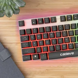 Retoo Gaming Tastatur RGB LED Mechanisch QWERTY