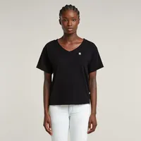 G-Star Open V-Neck Relaxed Top - schwarz - Damen,