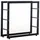 TPFLiving Kaminholzständer Kerry-II Metall 100 x 25 x 80 cm Schwarz