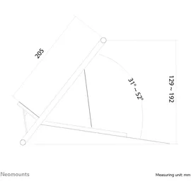 NeoMounts NSLS100 silber/schwarz