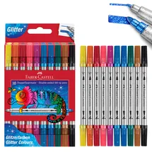 Faber-Castell Doppelfasermaler Glitzer 10 St.