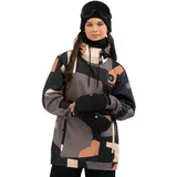 Siroko Damen Wintersport snowboardjacke für W1-W Sandboard Schwarz schwarz|braun S