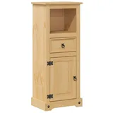 vidaXL Badschrank Corona 45x33x110 cm Massivholz Kiefer