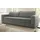 furn.design Schlafsofa hellgrau Cord Sofa 3-Sitzer mit Bettfunktion 3er-Sofa 244 cm Pesaro