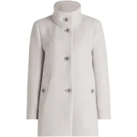 Betty Barclay Wolljacke BETTY BARCLAY "Damen mit hohem Kragen", Damen, Gr. 42, grau (hellgrau), Obermaterial: 70% Wolle, 30% Polyester. Futter: 100% Acetat, schmal, Jacken