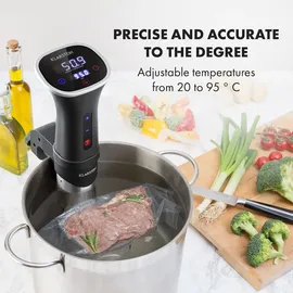 Klarstein Quickstick Smart Sous Vide Pumpe 3D Circulation 20-95 °C