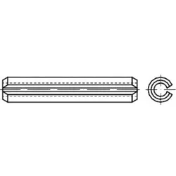 ISO 8752 Spannstift (Spannhülse), schwere Ausführung, FST 20x65 HP