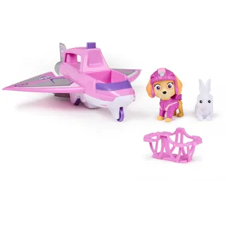 Spin Master PAW Patrol Air Rescue - Skyes Rettungsflugzeug mit einziehbarer Klaue und Rettungskorb, mit Skye Spielfigur und Hase (Basis Fahrzeug), Spielzeug für Kinder ab 3 Jahren