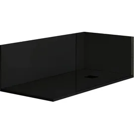 MIRLO Duschrückwand Nexo schwarz 70x140cm
