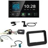 Kenwood DMX5020DABS Bluetooth USB DAB+ Einbauset für Suzuki Ignis MF ab 2017