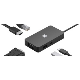 Microsoft USB-C Travel Hub - Schwarz