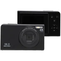 4K-Digitalkamera, 56 MP Autofokus-Kinderkamera, 1 Akku, 16-facher Digitalzoom, Kompakte Reise-Vlogging-Videokamera, Geschenke für Kinder, Teenager, Anfänger, mit Fülllicht, 2,4