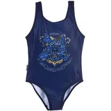 Harry Potter Badeanzug für Mädchen, Schwimmen Kostüm für Mädchen, Schwimmanzug Hogwarts Design, Geschenk für Mädchen, Größe 6 Jahre - Blau - 6 Jahre