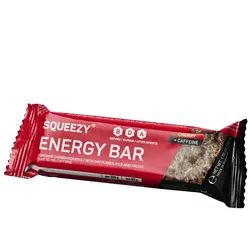 SQUEEZY Energieriegel Energy Bar Kirsche + Koffein | 50g Riegel