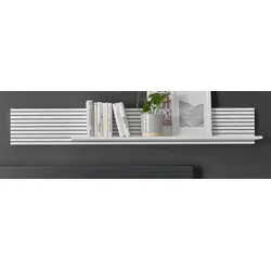 Furn.Design Wandboard in weiß matt Wohn- und Esszimmer Wandregal 150 cm Merced
