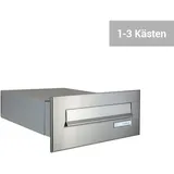 B-Serie Edelstahl Mauerdurchwurf Briefkastenanlage