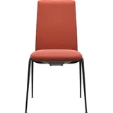 Stressless® Polsterstuhl Laurel, Low Back, Größe M, mit Beinen aus Stahl in Schwarz matt rot