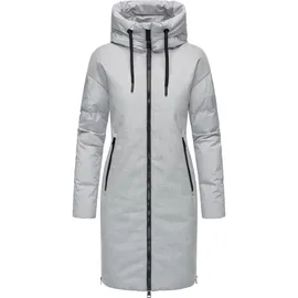 Ragwear Mantel Jumana grau / schwarz XXL