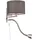 meineWunschleuchte Wandleuchte 23,5 cm Grau/ Silber