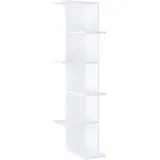 VCM Balos XL Wandregal 37 x 37 x 140 cm Weiß
