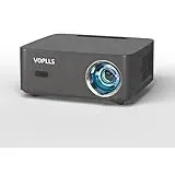Smart Beamer 1100ANSI Mini Projektor mit Autofokus & Trapezkorrektur, VOPLLS Full HD 1080P WiFi6 Bluetooth Beamer 4K Heimkino/Outdoor Klein Projector für Handy