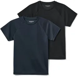Tchibo - 2 Kinder-Funktionsshirts - Herren - Gr. 122/128 - dunkelblau