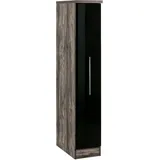 kochstation Apothekerschrank KS-Samos 30 x 60 x 165 cm Schwarz