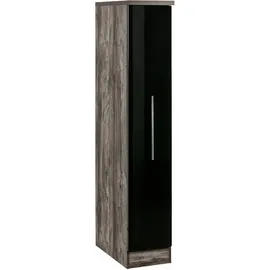 kochstation Apothekerschrank KS-Samos 30 x 60 x 165 cm Schwarz