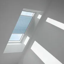 VELUX Wabenplissee Gletscherblau 1169, CK04 1169K (Farbe: - 1169K, Farbe Schiene: Premium
