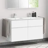Evineo ineo Möbel-Doppelwaschtisch B: 121 T: 46 cm, BE0244WH,