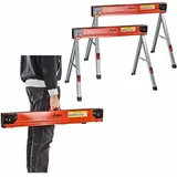 Dema - 2x Multifunktions Arbeitsbock DAB590H Falt Sägebock klappbar 500kg Klappbock