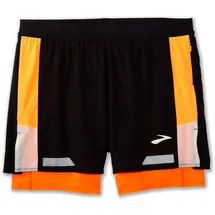 Brooks Herren Run Visible 5" 2in1 Short 2.0 schwarz