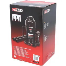 KS Tools 160.0356 Hydraulischer Flaschenwagenheber, 15 t