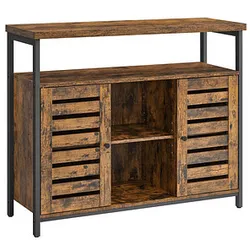VASAGLE Sideboard, LSC79BX braun 100,0 x 35,0 x 81,5 cm