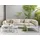 Beliani Rasiglia Loungeset 5-Sitzer beige