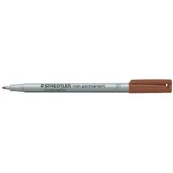 Folienstift Lumocolor F braun non permanent