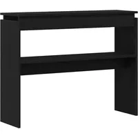 VidaXL Konsolentisch schwarz Eiche 80x30x102 cm Spanplatte