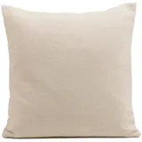 Gözze Kissenhülle FABRICIO 50 x 50 cm creme - mit Reißverschluss - waschbar bis 30 °C