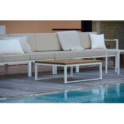 Lux Outdoor-Couchtisch Edelstahl