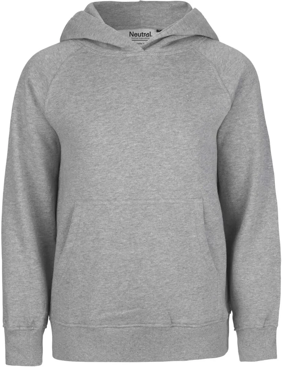 Neutral Kinder Bio Kapuzen Sweater Hoodie O13101 sport grey 128/134