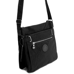 BAG STREET Umhängetasche Bag Street – Uni Crossbody Bag Stofftasche Umhängetasche Auswahl schwarz