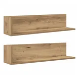 vidaXL Wandregale 2 Stk. Artisan-Eiche 75x16,5x16,5 cm Holzwerkstoff