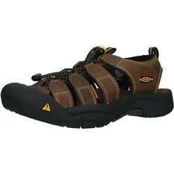 Sandale KEEN "Keen Wanderschuhe Leder/Textil", Gr. 46, braun, Leder, Textil, casual, Schuhe