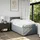 vidaXL Boxspringbett 90 x 200 cm Hellgrau