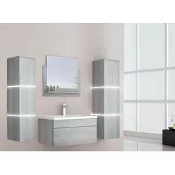 HOME DELUXE Badmöbel WANGEROOGE BIG - XL Grau